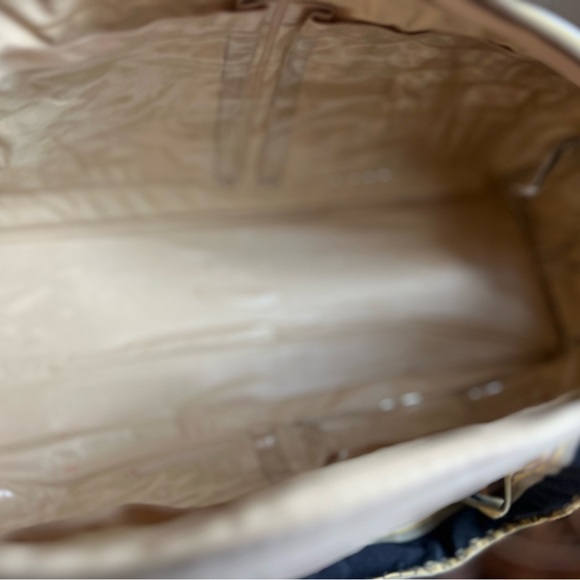 Vintage Christian Dior Vanity Bag CD Logo Stripe Travel Toiletry Case Cosmetic - Picture 8 of 16